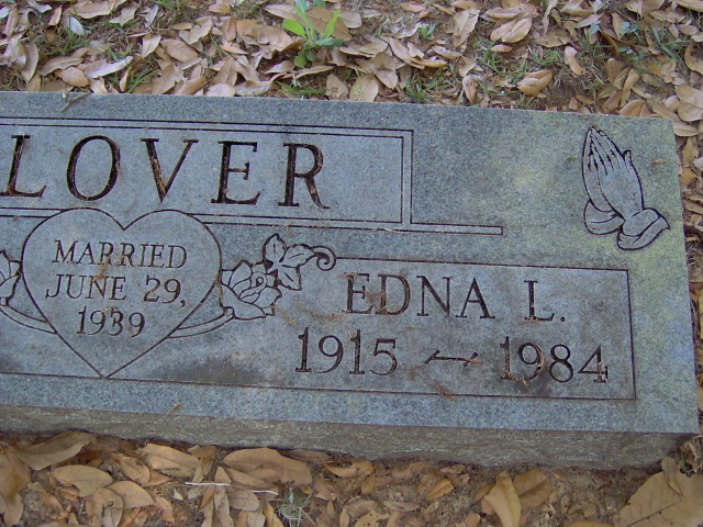 Headstone for Slover, Edna L.